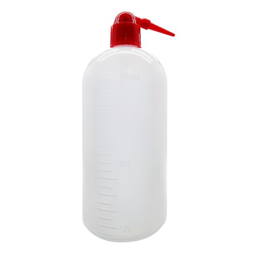 haituoyizhan 1�� 150ml 250ml 500ml 1000ml �v���X�`�b�N�X�N�C�Y�{�g�� ���G���{�[�����X�{�g�� �� �ڐ��t�� (���b�h�L���b�v1000ml)