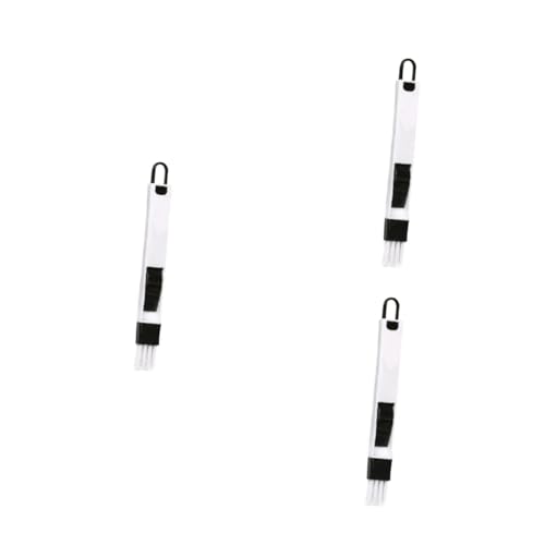 minkissy 3pcs Window Groove Cleaning Brush Keyboard Cleanup Tool Detachable Dustpan Corner Cleaning Brush for Deep Cleaning of Computer Drawer and Wall Corner Black