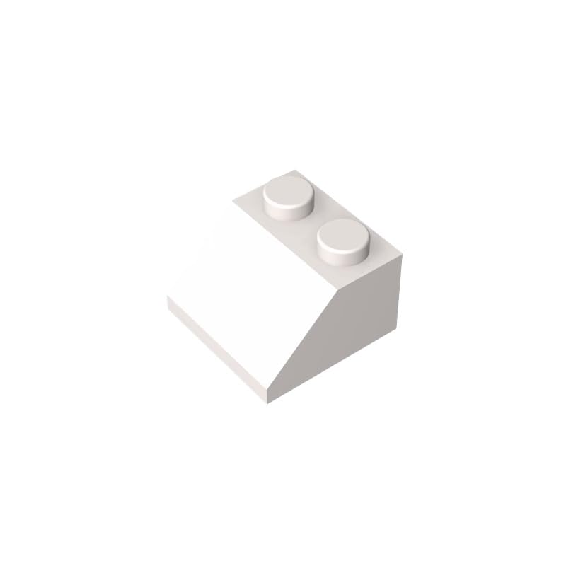 BrickBuddy Gobricks GDS-589 Slope 45° 2 x 2 50PCS Compatible with Lego 3039 6227 35277 DIY Parts and MOC Components for Major Brick Brands Color?White 1