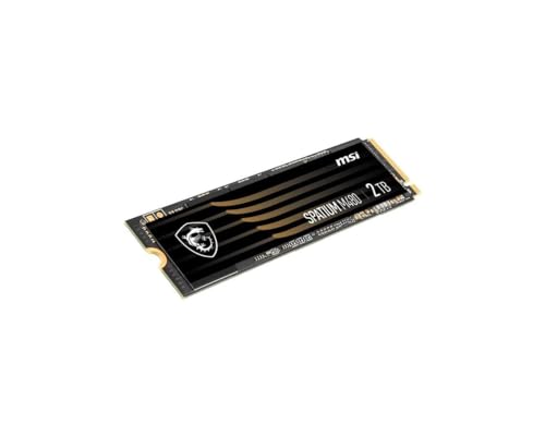 Image of MSI SPATIUM M480 PCIe 4.0 NVMe M.2 2TB Internal SSD PCIe Gen4 NVMe 1.4 3D NAND 1400 TBW (SPATIUM M480 PCIe 4.0 NVMe M.2 2TB)