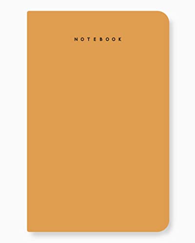 Factor Notes 160-Pages 90 GSM Ruled Notebook, A5 Size, Earth Yellow