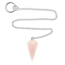 Rose Quartz Crystal Pendulum