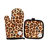 Yixannx H047 Bakeware Bbq High-Temperature Resistant Gloves Breathable And Non Slip Providing Safe Cooking While Protecting Hands With Mat High-Temperature,