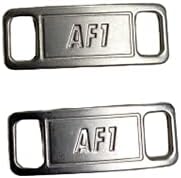 ONDEMAND GLOBAL Sneaker Shoe Lace Charms for Nike Air Force 1 (AF1) | Personalize with Vibrant and Colorful Lace Charms for Nike Air Force 1 (Matte Silver)