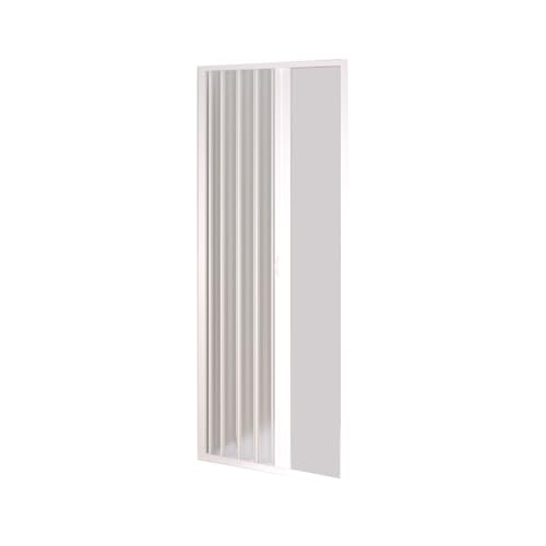 Forte BK121001 Cabina de Ducha Deslizante, Blanco, 110/80 x 185 h adaptable reducible