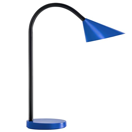 Preisvergleich Produktbild Unilux LED Schreibtischlampe Sol, blau, flexibel biegbarer Arm, 500lm, 3000K, 4W