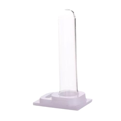 STARTIST ウォーターカップキット 貯水ボウル 試験管 ポータブル給水ステーション アクリル製家庭用飲用容器 飲用カップ, 白