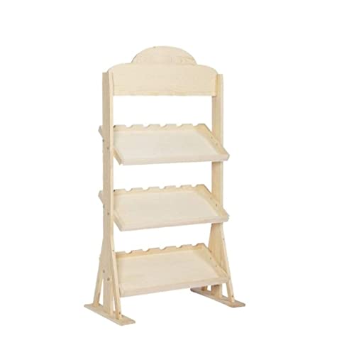 Soporte para botellas de vino de madera maciza 3 niveles