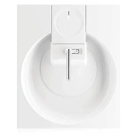 Lavabo de ahorro de espacio en lavadora estándar, GPM GRANDE – Sifón compacto escalonado en la parte trasera – Espacio libre bajo el lavabo de 63 x 60 cm
