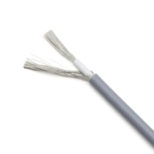Outdoor Extension 5 Meters Electronic Signal Shield Cable, 28 AWG 10 AWG Single Core Copper Channel Audio Shielded Wire UL1185 Solar sheathed(Grey,20AWG)