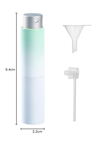 Sichumaria® 8 ml Gradient Green Mini Travel Perfume Refillable Bottle Spray Empty Atomizer with Perfume Extractor Pump,Funnel - Image 8 thumbnail