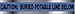 NMC DT2 BPW, Tape "Caution: Buried Potable ..." (Pack of 4 pcs)