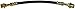 Dorman H621124 Rear Driver Side Brake Hydraulic Hose Compatible with Select Toyota Models