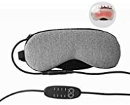 Sleep Eye Mask, Portable Steam Eye Mask with Adjustable Temperature, Designed to Relieve Stress, Tired, Dry Eyes, Blepharitis, USB Heating Mask for Travel (Gray)