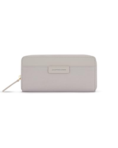 Kapten & Son Geldbörse Damen | Bergen Pro Wallet Large Greige | Damen Portemonnaie Groß Grau | Geldbeutel mit 14 Kartenfächern & Kleingeldfach | 10x 20x3 cm