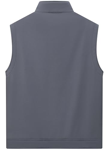 Image of VtuAOL Men's Lightweight Softshell Vest Outdoor Quilted Vest Sleeveless Jacket for Travel Hiking Golf