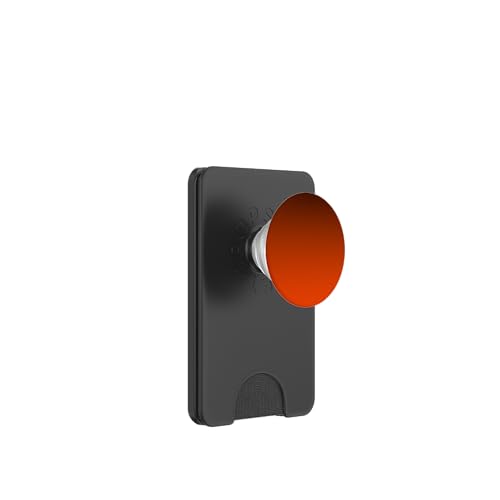Colorful Aesthetic Ombre Gradient Black Orange PopSockets PopWallet for MagSafe