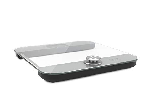 CASO Body Energy Ecostyle - Design-Personenwaage, Testsieger Haus & Garten Test, Batterielose Nutzung, Körperwaage mit hochwertiger Ganzglas-Oberfläche, bis 180 kg in 100 g-Schritten