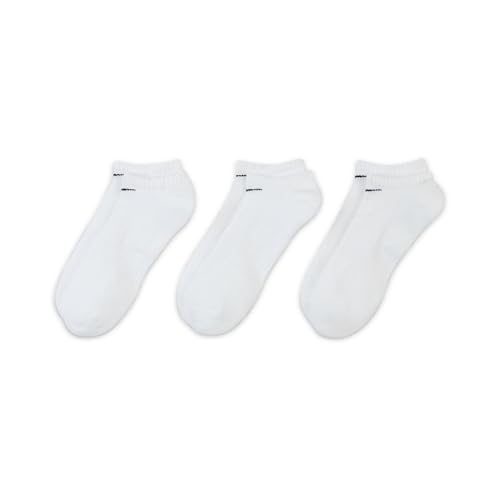 Image of Nike Unisex Adult Everyday Cushioned Training No-Show Socks (3-Pack) | Mens and Womens