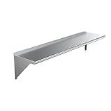 AmGood 60" Long X 14" Deep Stainless Steel Wall Shelf | NSF Certified | Appliance & Equipment Metal