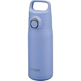 【パッキン一体モデル】タイガー魔法瓶 水筒 0.5リットル ハンドル付き片手で開けやすいワンタッチ真空断熱ステンレスボトル スポーツドリンクOK 直飲み 保温保冷対応 モルフィラブルー(ブルー) MTA-J050AH