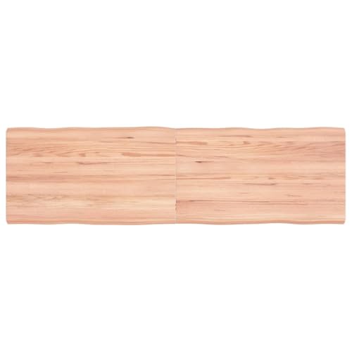 QZZCED Table Top Light Brown Solid Oak Wood Countertop Home