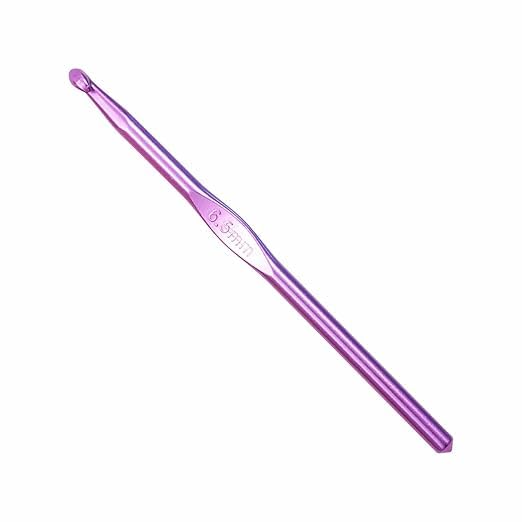 Zeniso® 1 pcs Crochet Hook Aluminium for Wool Work, Hand Knitted Sewing DIY Craft Weaving Needle, Ideal for Sweaters, Purses, Scarves, and Booties,4 (Colored, 6"/15cm of Size 3/6.5mm).-image-8