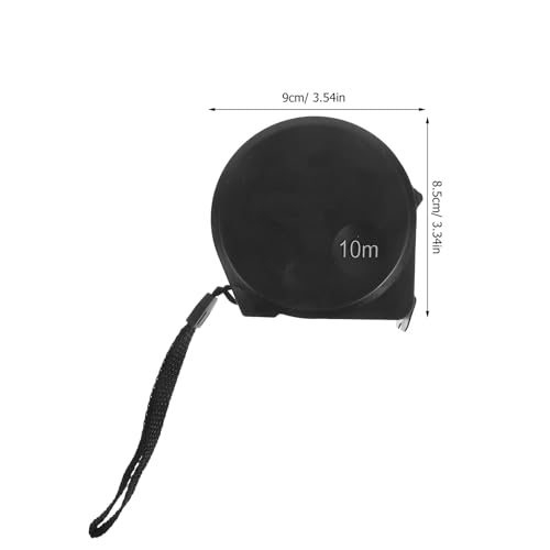 Cinta métrica industrial portátil Amosfun 10m x 25mm acero negro miniatura 2
