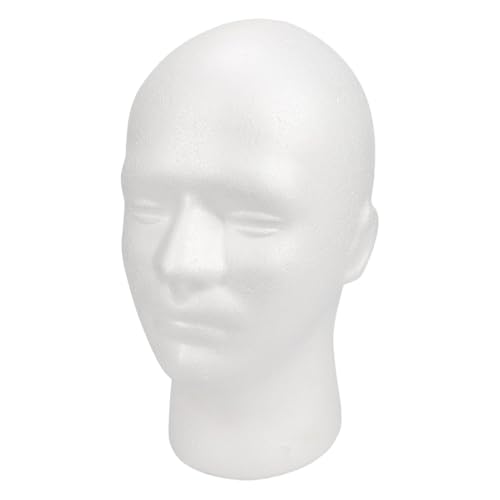 Soporte De Pelucas De Maniquí Femenino - Cabezal De Peluca Ajustable | Modelo De Cosmética MANA DE LA CABEZA DE LA PANTALLA | Cabeza De Maniquí De Espuma Femenina | Modelo De Manikin Cosmetics Cabeza