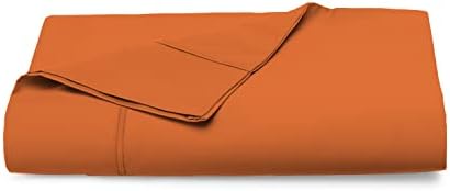 400 Thread Count Cotton King Size Fitted Sheet Dark Brown, 100% Long Staple Cotton King Bed Sheet, Soft Sateen Kingsize Fitted Bed Sheets (Chocolate 100% Cotton 40cm Deep Fitted Sheet King 160 x 200)