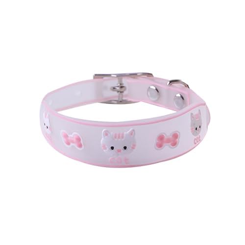 PSK PET MART Durable Bone and Cat Printed Silicon Glowing Neck Collar Belt with Bucke Neck Ring Ideal for Kitten and Cat - Multicolor (Pack of 1) (B0CN1696G5) Amazon Price History, Amazon Price Tracker