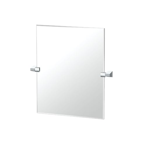 Gatco 5659SM - Espejo rectangular sin marco, 24 pulgadas, cromado
