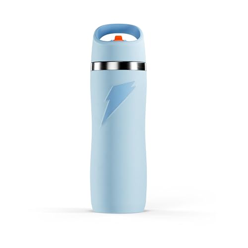 Gatorade 'Overtime' 32oz Stainless Steel Water Bottle, Straw Cap, Light Blue