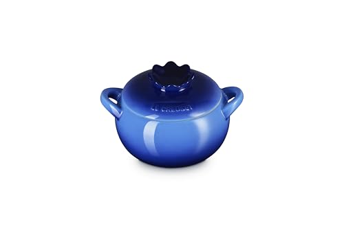 Image of Le Creuset Stoneware Blueberry Mini Cocotte, 16 oz., Azure