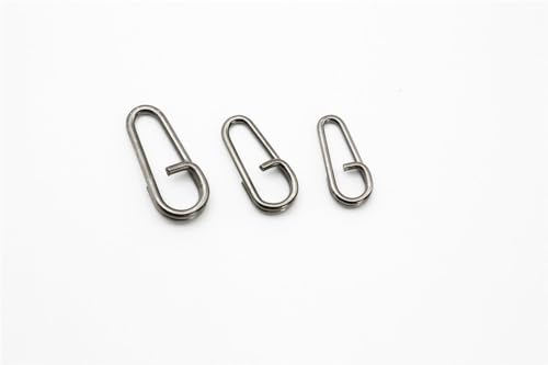150 piezas anillos divididos ovalados acero inoxidable pesca miniatura 5