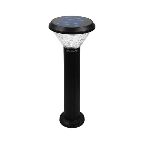 Image of Homehop Solar Light Outdoor Home Garden Decorative 124 LED Pathway Lamp | Solar Pathway Lights Outdoor Garden Wireless Automatic Waterproof Yard, Landscape, Lawn (ABS+Aluminum,3600 mAh,3 Color Modes)