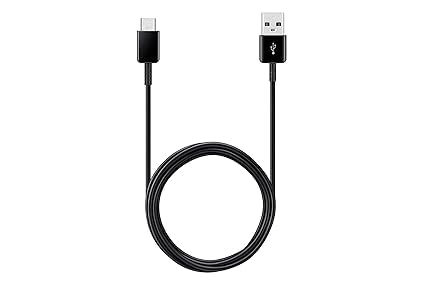 Image of Original USB A to C Cable for Samsung Galaxy A20s,A21,A21s,A30,A30sA31,A41,A42,A50,A50s,A51,A52,A70,A71,A81 USB Cable Original Like Type-C Cable - (1.5M), Compatible Smartphone, Black (VIP-146)