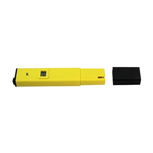 BESTYASH Digital Ph Tester Portable Wine Ph Tester with LCD Display Yellow for Home Laboratory Testing of Aquariums Swimming Pools and Wine Quality
