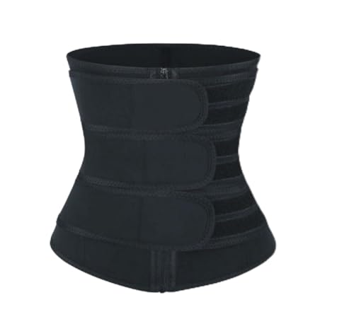 GTGXZX Entrenador de Cintura Corsé Moldeador de Cintura Entrenador De Cintura Body Shaper Cintura Faja Mujeres Torso Ejercicio Sudor Cinturón Sauna Cinturón Faja Reductora Faja Moldeadora(Black-b,S)