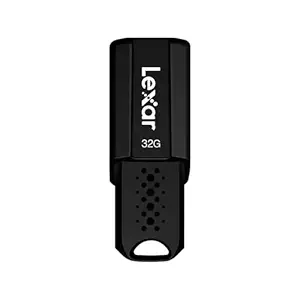 Lexar JumpDrive S80 32GB USB 3.1 Flash Drive, Up to 130MB/s Read I Compatible with Laptop desktops Television, Gaming Concolse, MP3 Players I (LJDS080032G-BNBNU), 2 Years Warranty - Black