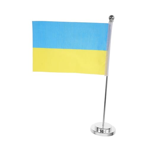 Drapeau de bureau ukrainien support table TOYANDONA décoration de bureau - 7