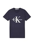 Calvin Klein Core Monologo Slim Tee J30j320935 Camisetas de Manga Corta, Azul (Night Sky), L Hombre