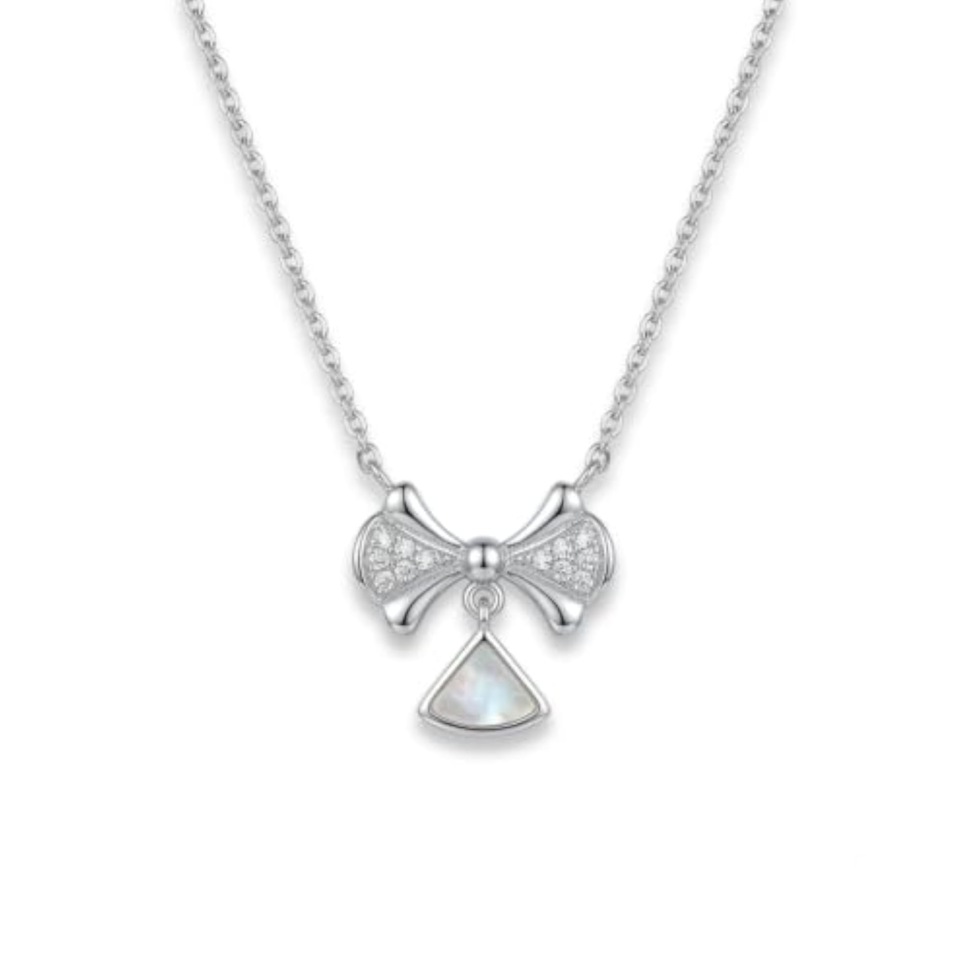 Women's 925 Sterling Silver Infinity Pendant Necklace, Adjustable Chain