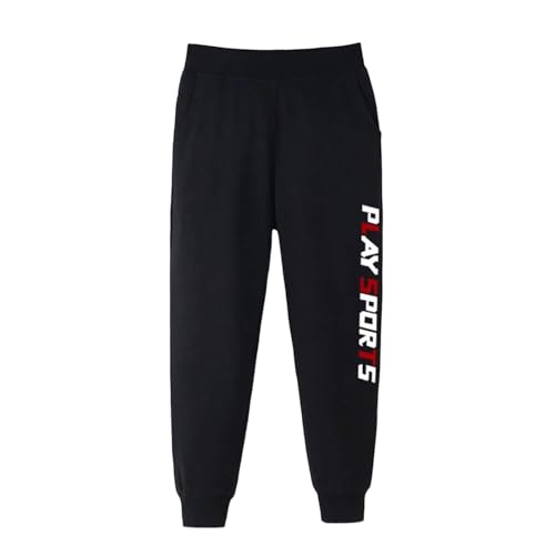 Boys Casual Pants Athletic Trousers Comfortable Warm Ankle Length Sporty Kids Bottoms for Active and Outdoor