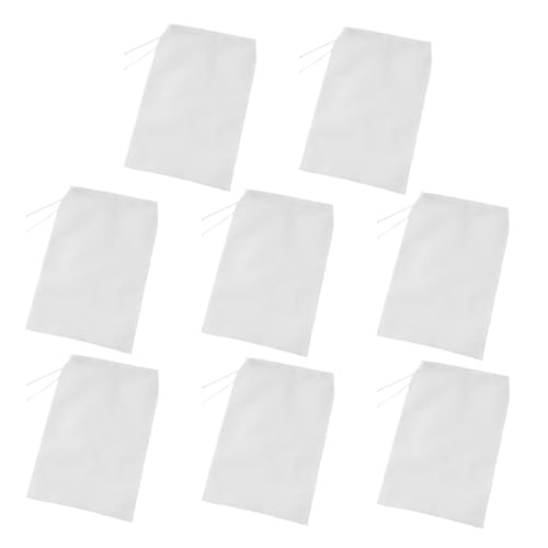 POPETPOP 8pièces Sacs Filtres à Mailles Fines De Haute Densité pour Lait De Soja Café Thé Et Infusion Réutilisables Et Faciles à Nettoyer