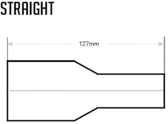 70mm (2.8") to 60mm (2.4") Straight Reducer Hose Coupler Intercooler Universal Tube Red