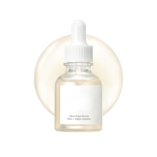 Image of Glow Deep Serum with Rice Bran Water and Alpha Arbutin 30ml Korean Face Serum for Brightening Even Skin Tone and Dark Spot Care Hydrating Daily Skin Treatment