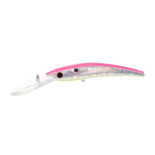 Bill Lewis Fishing Lipless Lifelike Trolling Precise Walleye Crankbait with Two Large Mustad Triple Grips, Electric Chicken