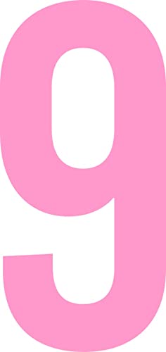 ShirtInStyle Payer Autocollant Étiquette, De 2-50cm Artist, Mülltone,Porte,Bricoler, Bateaux,Nombre,Plaque D'Immatriculation, Portes, Casier, Vestiaire, Maison, Bootsnummer, Nombre 9-15cm, Rose Cover