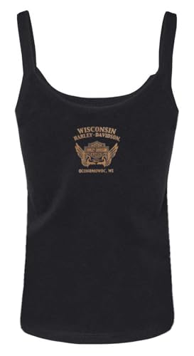 Harley-Davidson Women's Classic Bar & Shield Logo Full-Back Tank Top, Black2